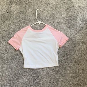 Cropped tennis baby tee
